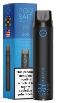 POD SALT GO600 Disposable Pod Device 460mAh (Blue Raspberry 2% Nikotyny)